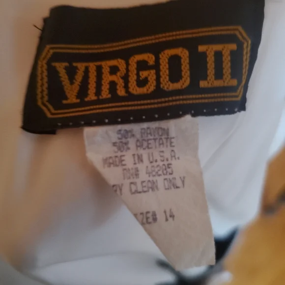 1980s‎ Virgo II Black & White Dress - Picture 6 of 6